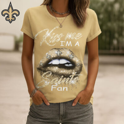 New Orleans Saints | Premium NFL Kiss Me Women Shirt - 5XL