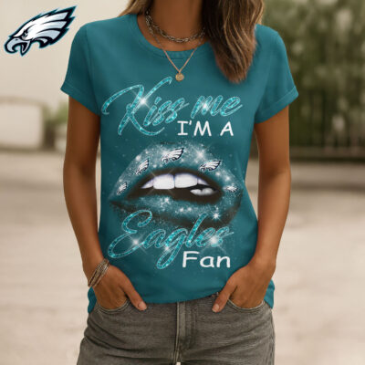 Philadelphia Eagles | Premium NFL Kiss Me Women Shirt