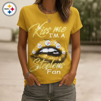 Pittsburgh Steelers | Premium NFL Kiss Me Women Shirt
