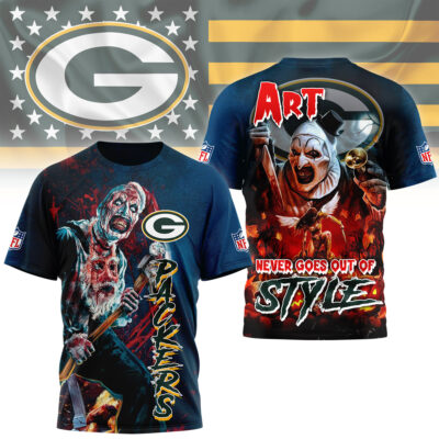 Green Bay Packers | Premium NFL Terrifier Fan 3D Shirt - S