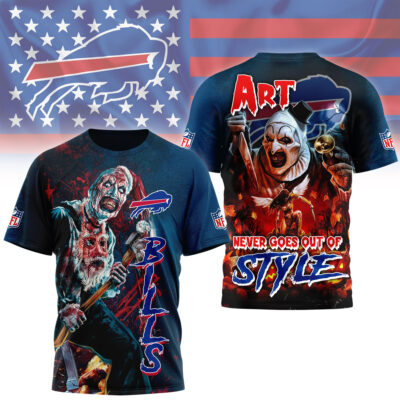 Buffalo Bills | Premium NFL Terrifier Fan 3D Shirt - 3XL