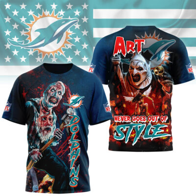 Miami Dolphins | Premium NFL Terrifier Fan 3D Shirt - L