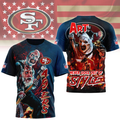 San Francisco 49ers | Premium NFL Terrifier Fan 3D Shirt - 3XL