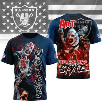 Las Vegas Raiders | Premium NFL Terrifier Fan 3D Shirt - M