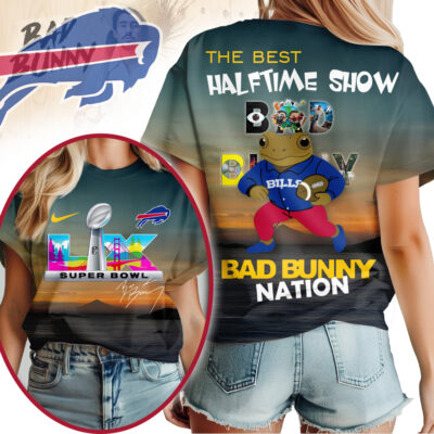 Buffalo Bills | Premium NFL Bad Bunny Halftime Nation Woman Shirt - S