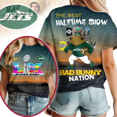 New York Jets | Premium NFL Bad Bunny Halftime Nation Woman Shirt - XL