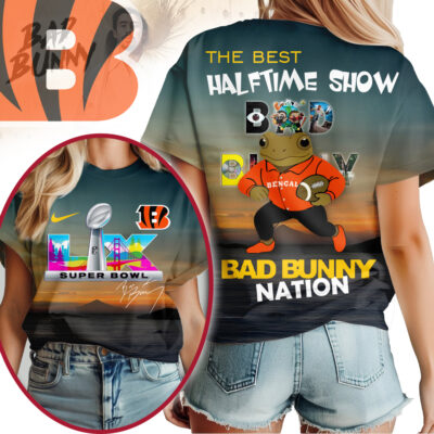 Cincinnati Bengals | Premium NFL Bad Bunny Halftime Nation Woman Shirt - 2XL