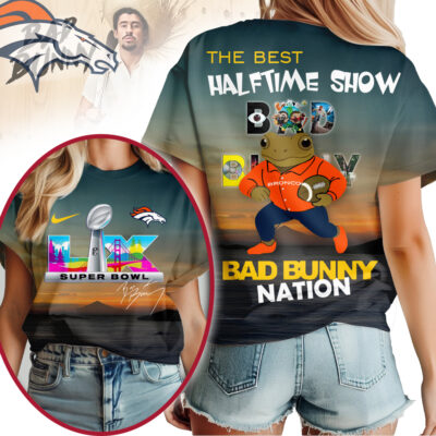 Denver Broncos | Premium NFL Bad Bunny Halftime Nation Woman Shirt - 2XL