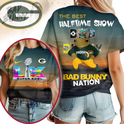 Green Bay Packers | Premium NFL Bad Bunny Halftime Nation Woman Shirt - S