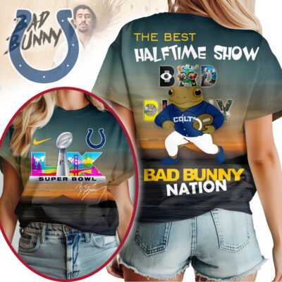 Indianapolis Colts | Premium NFL Bad Bunny Halftime Nation Woman Shirt - M