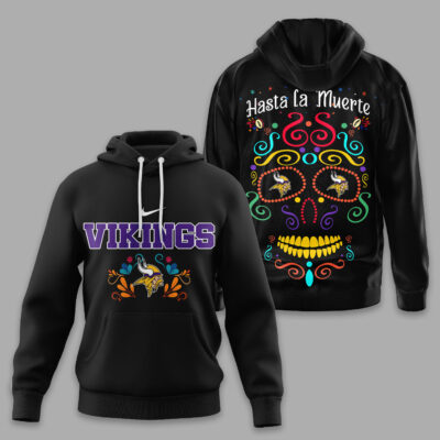 Minnesota Vikings | Premium NFL Day of the Dead 3D Shirt
