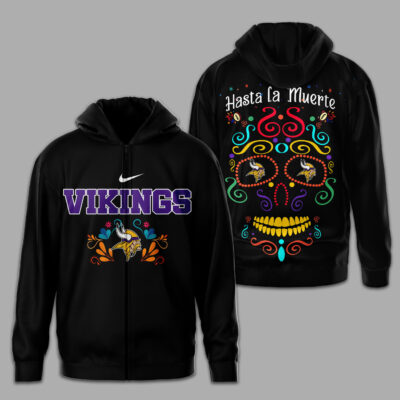 Minnesota Vikings | Premium NFL Day of the Dead 3D Shirt