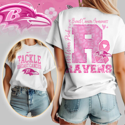 Baltimore Ravens | We Wear Pink Support T-Shirt