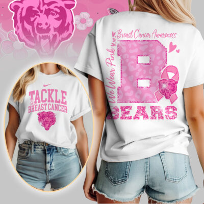 Chicago Bears | We Wear Pink Support T-Shirt