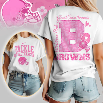 Cleveland Browns | We Wear Pink Support T-Shirt