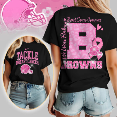 Cleveland Browns | We Wear Pink Support T-Shirt