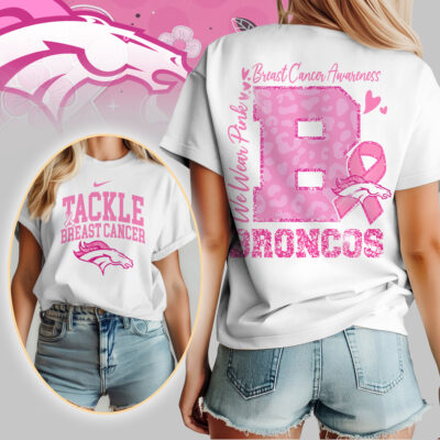 Denver Broncos | We Wear Pink Support T-Shirt