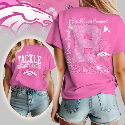 Denver Broncos | We Wear Pink Support T-Shirt