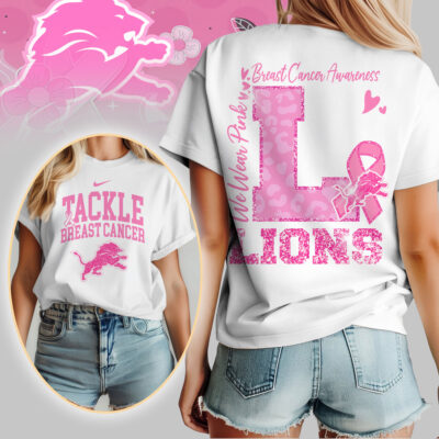Detroit Lions | We Wear Pink Support T-Shirt