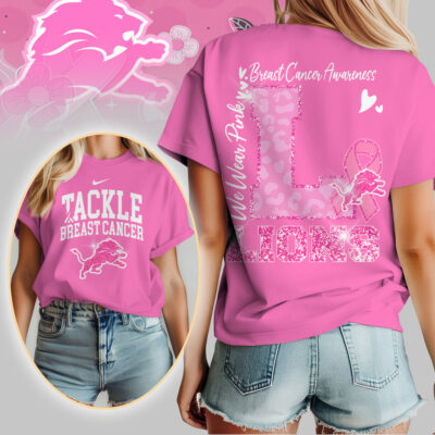 Detroit Lions | We Wear Pink Support T-Shirt