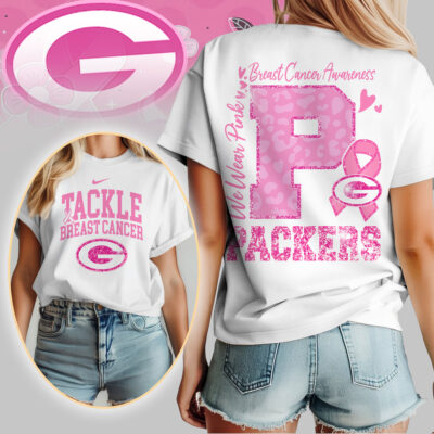Green Bay Packers | We Wear Pink Support T-Shirt