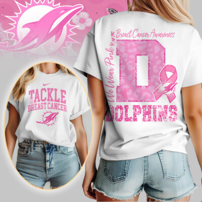 Miami Dolphins | We Wear Pink Support T-Shirt