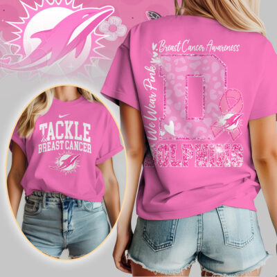 Miami Dolphins | We Wear Pink Support T-Shirt