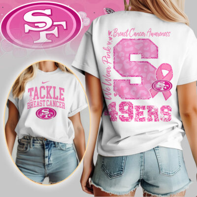 San Francisco 49ers | We Wear Pink Support T-Shirt