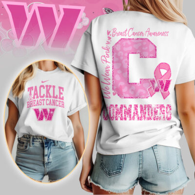 Washington Commanders | We Wear Pink Support T-Shirt