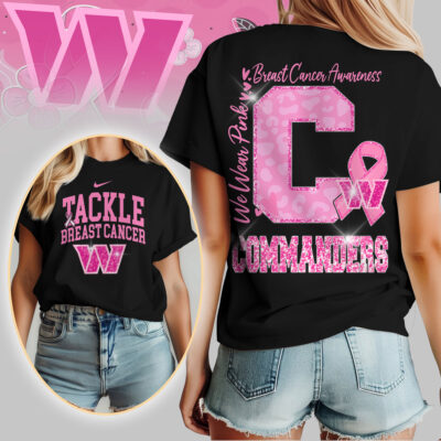 Washington Commanders | We Wear Pink Support T-Shirt