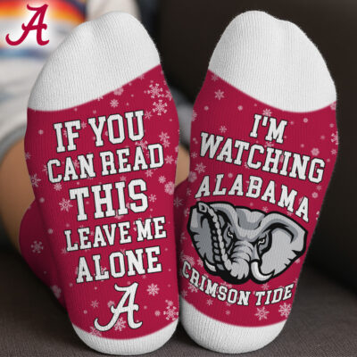 Alabama Crimson Tide | Premium NCAA Im Watching Football Socks