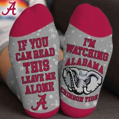 Alabama Crimson Tide | Premium NCAA Im Watching Football Socks