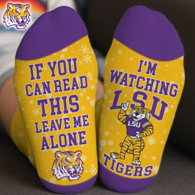 LSU Tigers | Premium NCAA Im Watching Football Socks