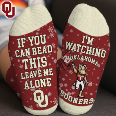 Oklahoma Sooners | Premium NCAA Im Watching Football Socks
