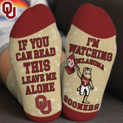 Oklahoma Sooners | Premium NCAA Im Watching Football Socks