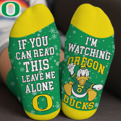 Oregon Ducks | Premium NCAA Im Watching Football Socks