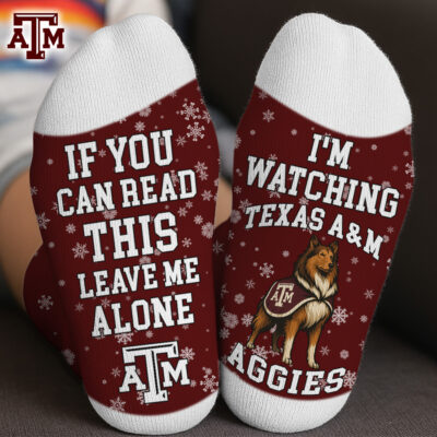 Texas A&M Aggies | Premium NCAA Im Watching Football Socks