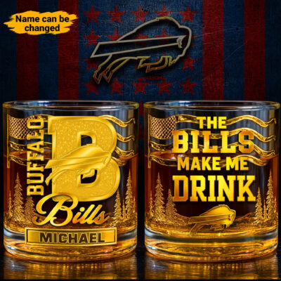 Buffalo Bills | Premium NFL Golden Whiskey Fan Glass