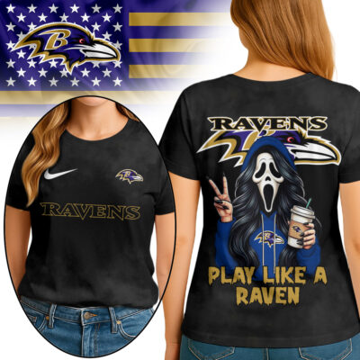 Baltimore Ravens | Premium NFL Ghostface 3D Shirt