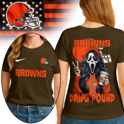 Cleveland Browns | Premium NFL Ghostface 3D Shirt
