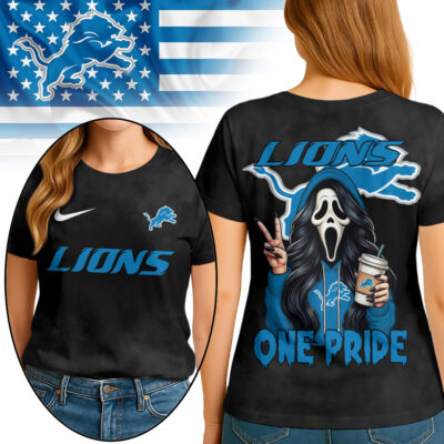 Detroit Lions | Premium NFL Ghostface 3D Shirt