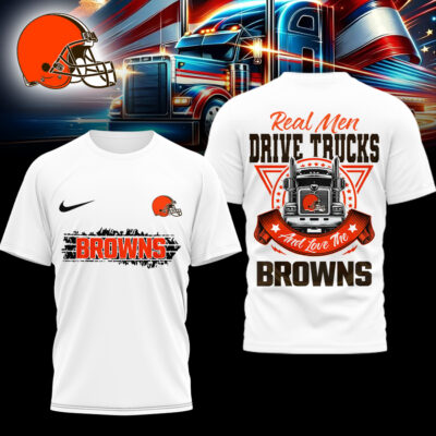 Cleveland Browns | Premium NFL Real Men Drive Trucks Shirt