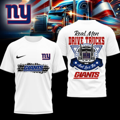 New York Giants | Premium NFL Real Men Drive Trucks Shirt