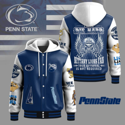 Penn State Nittany Lions | Premium NCAA Die Hard Fan Hooded Baseball Jacket
