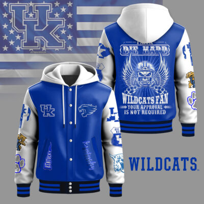 Kentucky Wildcats | Premium NCAA Die Hard Fan Hooded Baseball Jacket