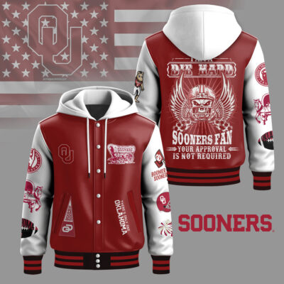 Oklahoma Sooners | Premium NCAA Die Hard Fan Hooded Baseball Jacket