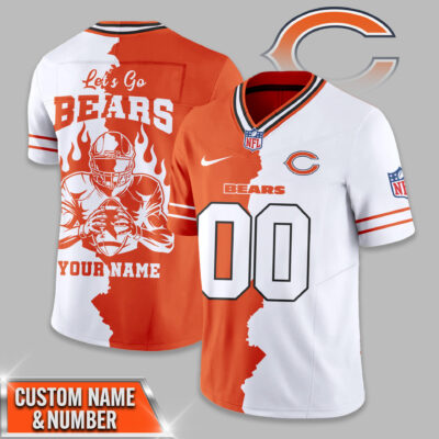 Chicago Bears | Premium NFL Flame Warrior Football Jersey