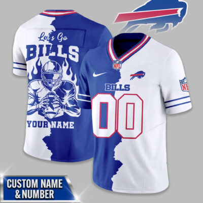 Buffalo Bills | Premium NFL Flame Warrior Football Jersey