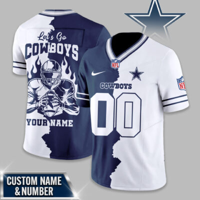 Dallas Cowboys | Premium NFL Flame Warrior Football Jersey - 4XL