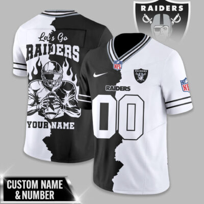 Las Vegas Raiders | Premium NFL Flame Warrior Football Jersey